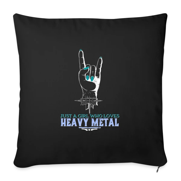 Passion Heavy Metal sur Housse de coussin décorative 45 x 45 cm