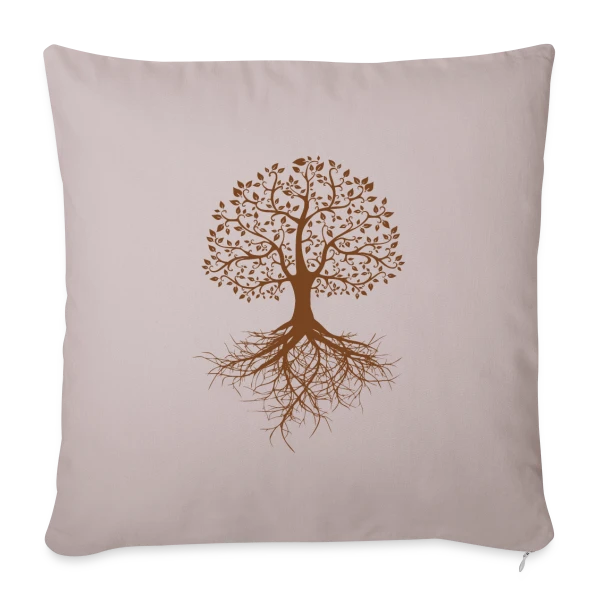 Arbre de Vie Racines Profondes sur Housse de coussin décorative 45 x 45 cm
