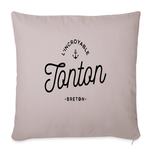 L'Incroyable Tonton Breton sur Housse de coussin décorative 45 x 45 cm