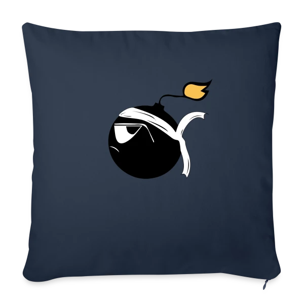 Bombe Corse Rebelle sur Housse de coussin décorative 45 x 45 cm