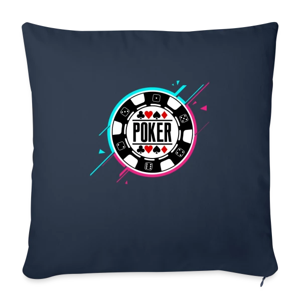 Poker: Personne ne se soucie de ce que tu as couché! sur Housse de coussin décorative 45 x 45 cm