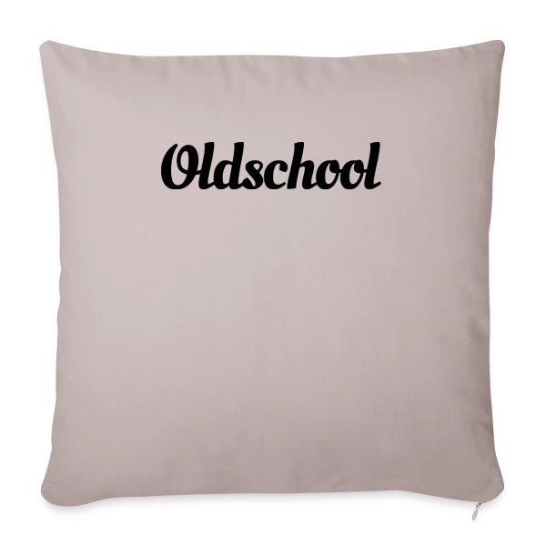 Typographie "Oldschool" Rétro sur Housse de coussin décorative 45 x 45 cm