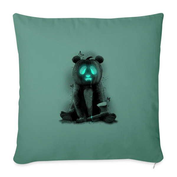 Pandaloween : Le Panda d'Halloween sur Housse de coussin décorative 45 x 45 cm