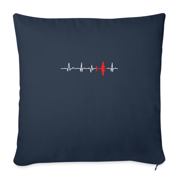 Avion Rétro Passion sur Housse de coussin décorative 45 x 45 cm