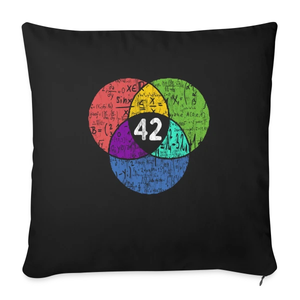 42 - La Réponse Ultime Nerd & Science-Fiction sur Housse de coussin décorative 45 x 45 cm