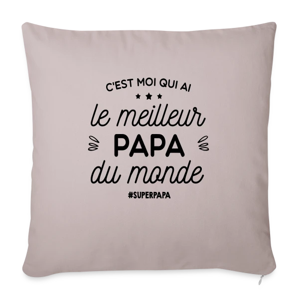 Le Meilleur Papa du Monde sur Housse de coussin décorative 45 x 45 cm