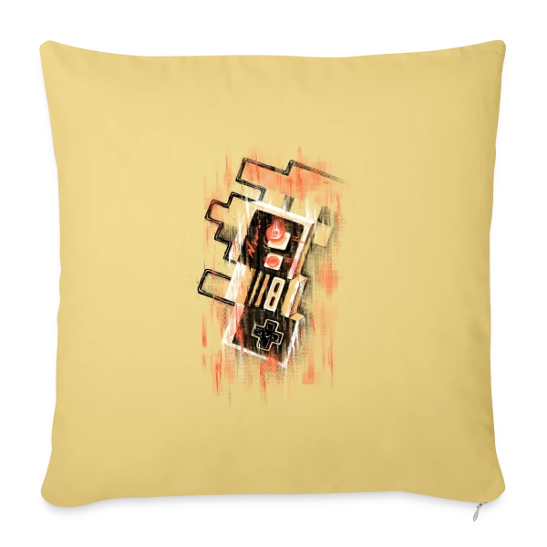Manette Rétro Floue NES sur Housse de coussin décorative 45 x 45 cm