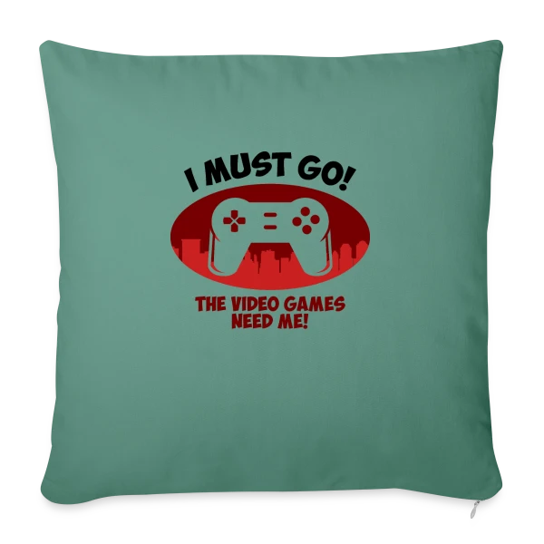 Totalement Gaming ! sur Housse de coussin décorative 45 x 45 cm