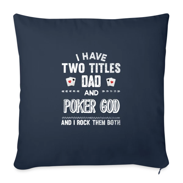 King of Poker sur Housse de coussin décorative 45 x 45 cm