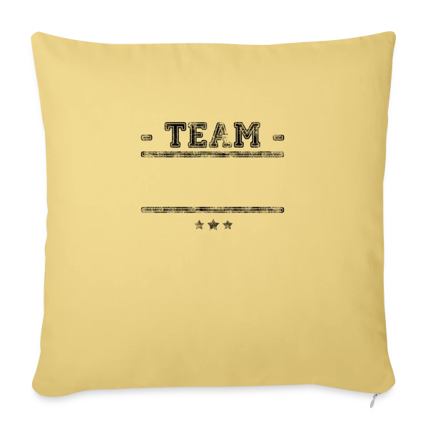 Équipe Personnalisée : Votre Team Ici sur Housse de coussin décorative 45 x 45 cm