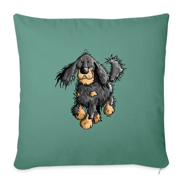 L'Agile Setter Gordon sur Housse de coussin décorative 45 x 45 cm