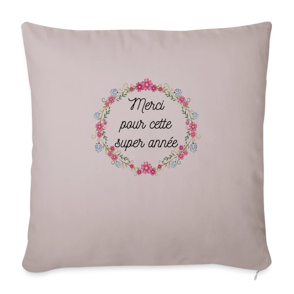 Merci pour cette Année Incroyable sur Housse de coussin décorative 45 x 45 cm