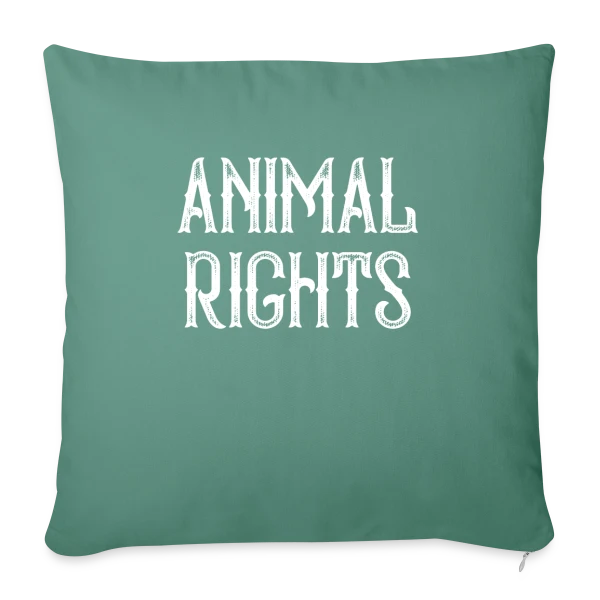 Droits des Animaux sur Housse de coussin décorative 45 x 45 cm