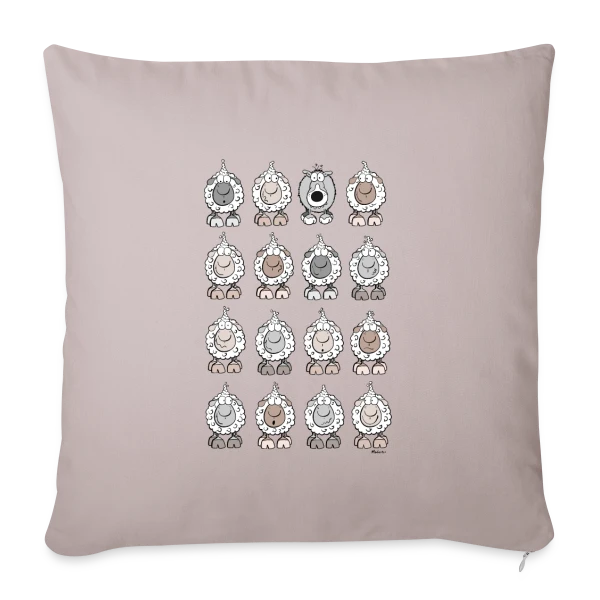 Le Loup dans la Bergerie sur Housse de coussin décorative 45 x 45 cm