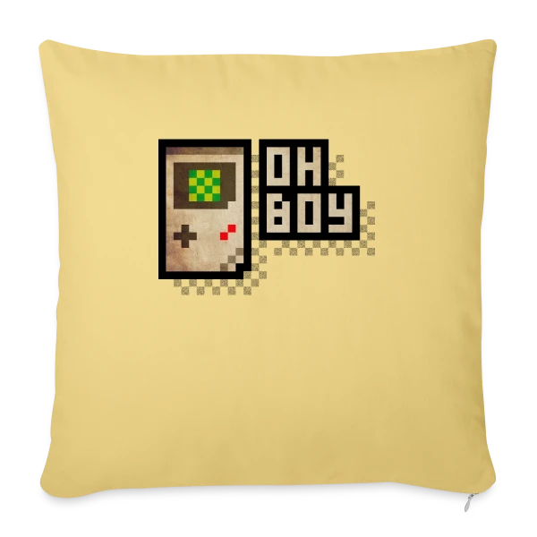 Console Rétro-Gaming Oh Boy ! - Pixel Art 90s sur Housse de coussin décorative 45 x 45 cm