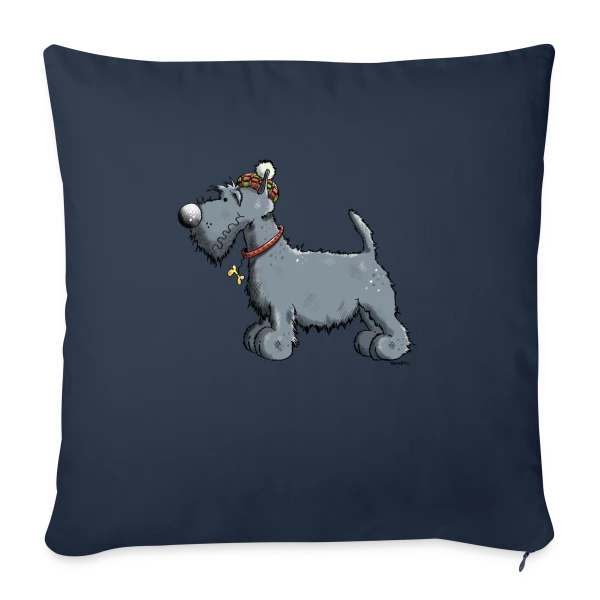 Scottish Terrier Rigolo - Chien Scottie et Outlander sur Housse de coussin décorative 45 x 45 cm