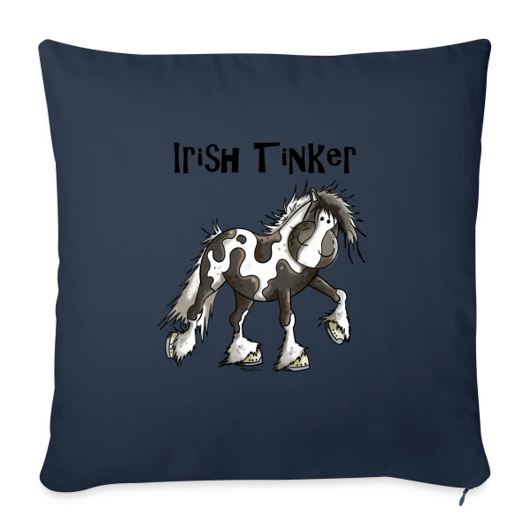 Tracy l'Irish Tinker - Cheval de Rêve Irlandais sur Housse de coussin décorative 45 x 45 cm