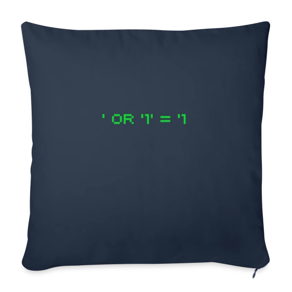 Hacker Pentest SQL Injection - Cybersécurité sur Housse de coussin décorative 45 x 45 cm