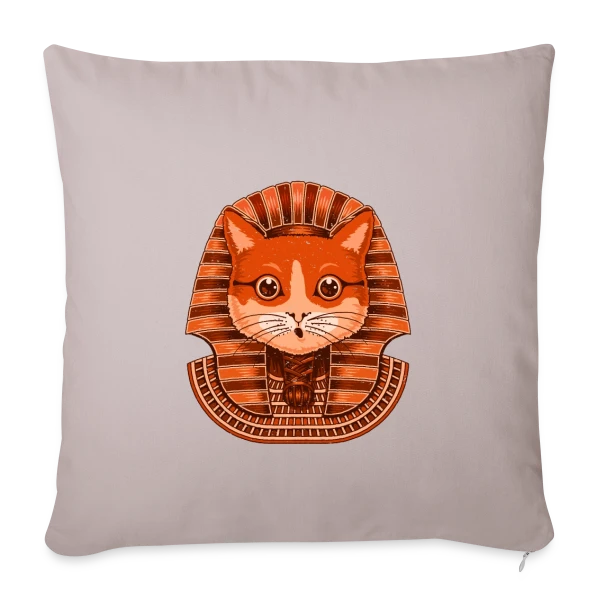Pharaon Félin sur Housse de coussin décorative 45 x 45 cm