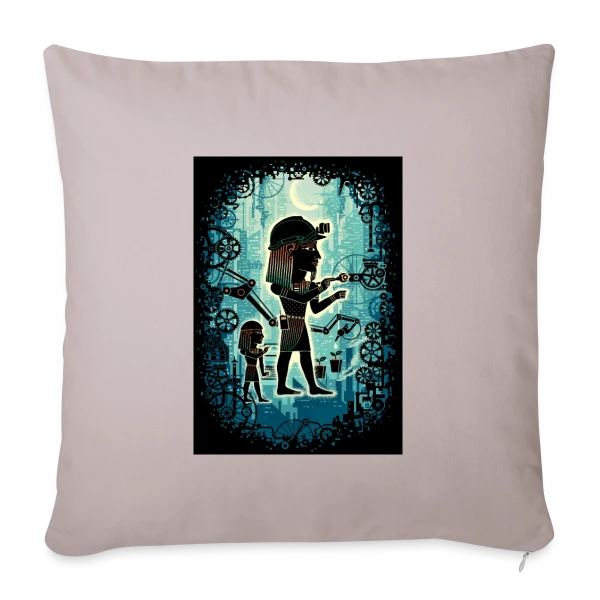Pharaon du Travail sur Housse de coussin décorative 45 x 45 cm