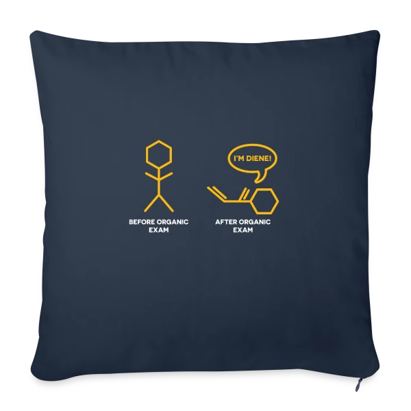 Blague Chimie Diène sur Housse de coussin décorative 45 x 45 cm