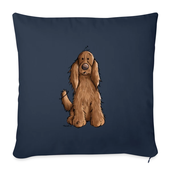 Cocker Spaniel en Position Assise - Dressage Chien sur Housse de coussin décorative 45 x 45 cm