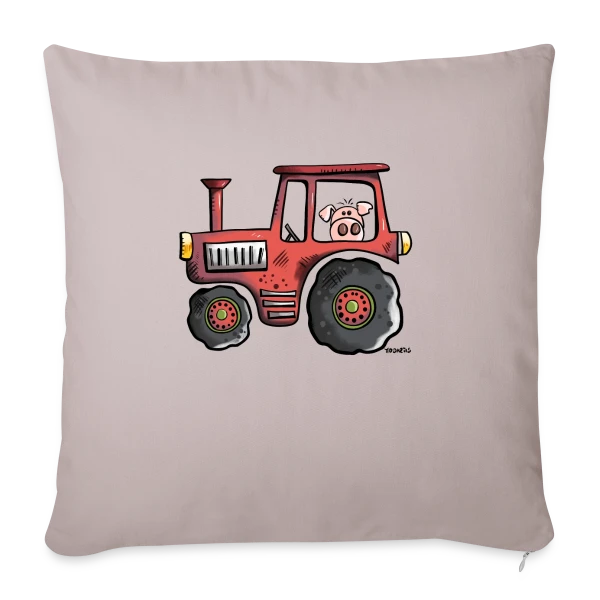 Le Cochon Conducteur de Tracteur sur Housse de coussin décorative 45 x 45 cm