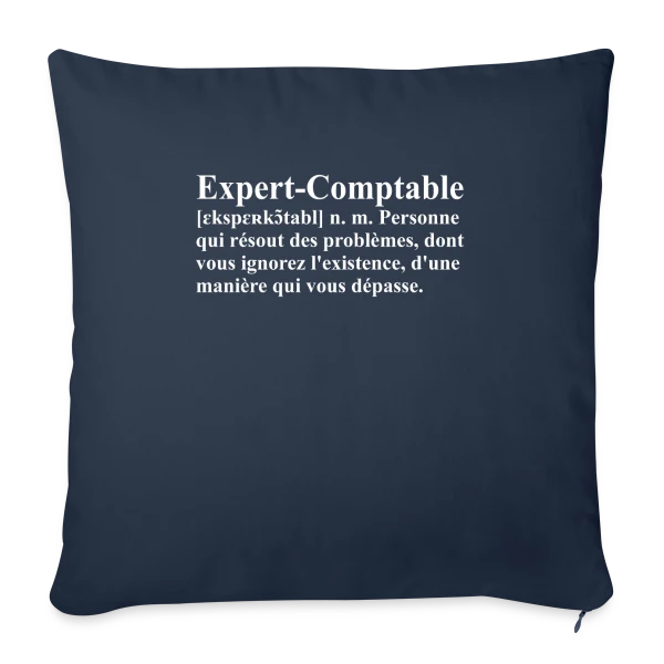 Définition de l'Expert-Comptable | T-Shirt Humour Métier sur Housse de coussin décorative 45 x 45 cm