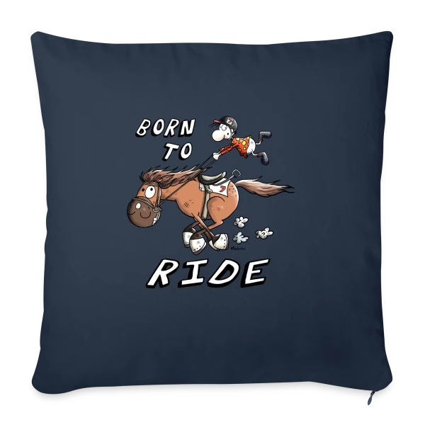 Né Pour Rouler sur Housse de coussin décorative 45 x 45 cm