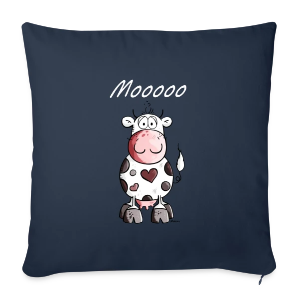 Mooo la Vache Rigolote sur Housse de coussin décorative 45 x 45 cm
