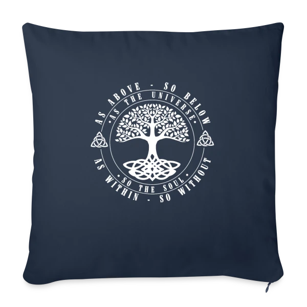 Arbre de Vie Celtique : Vie et Mort sur Housse de coussin décorative 45 x 45 cm