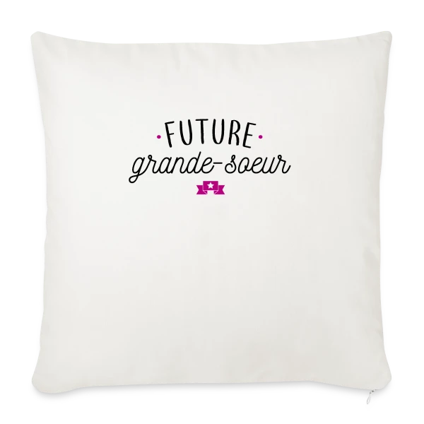 Future Grande Sœur : Annonce Originale & Cadeau Mignon sur Housse de coussin décorative 45 x 45 cm