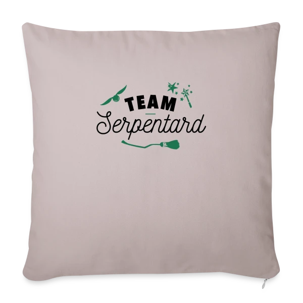 Team Serpentard - Fier et Ambitieux sur Housse de coussin décorative 45 x 45 cm