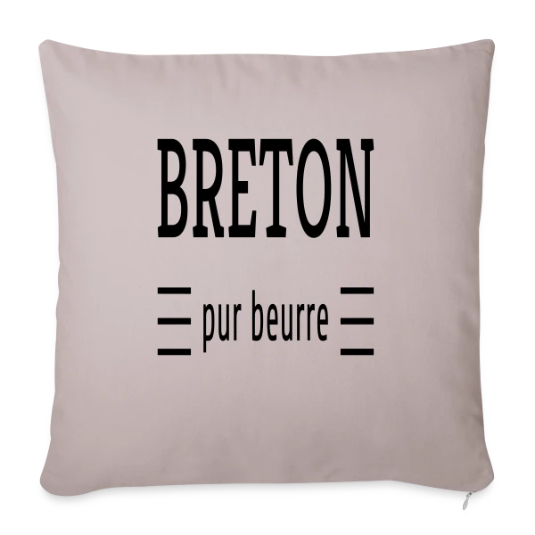 Breton Pur Beurre sur Housse de coussin décorative 45 x 45 cm