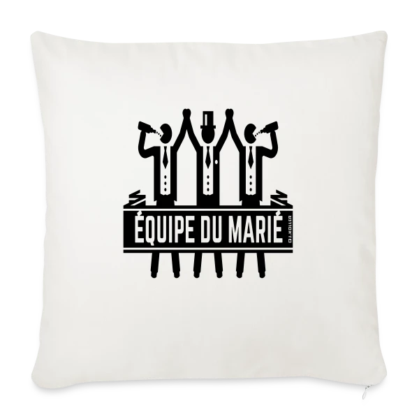 EVG Équipe du Marié : La Fête Inoubliable sur Housse de coussin décorative 45 x 45 cm