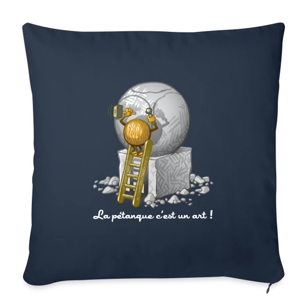 L'Art de la Pétanque : Quand le Sport Rencontre le Style sur Housse de coussin décorative 45 x 45 cm