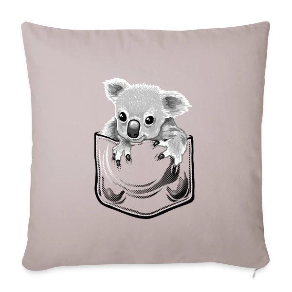 Koala Stylé à la Pochette sur Housse de coussin décorative 45 x 45 cm