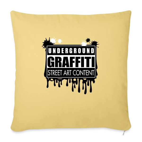 Graffitis Urbains Underground sur Housse de coussin décorative 45 x 45 cm