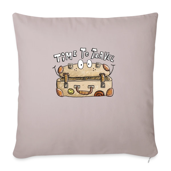 Time To Travel : L'Appel de l'Aventure sur Housse de coussin décorative 45 x 45 cm