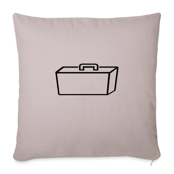 Valise Contours Graphiques sur Housse de coussin décorative 45 x 45 cm