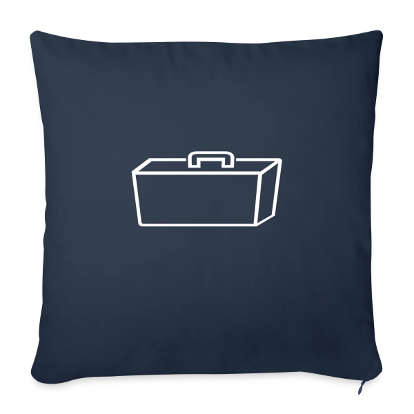 Valise Blanche Épurée sur Housse de coussin décorative 45 x 45 cm