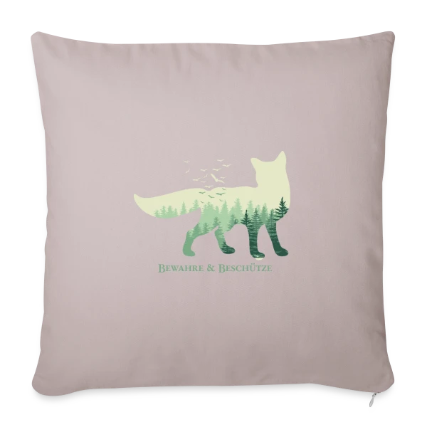 Renard Forêt Mystique sur Housse de coussin décorative 45 x 45 cm