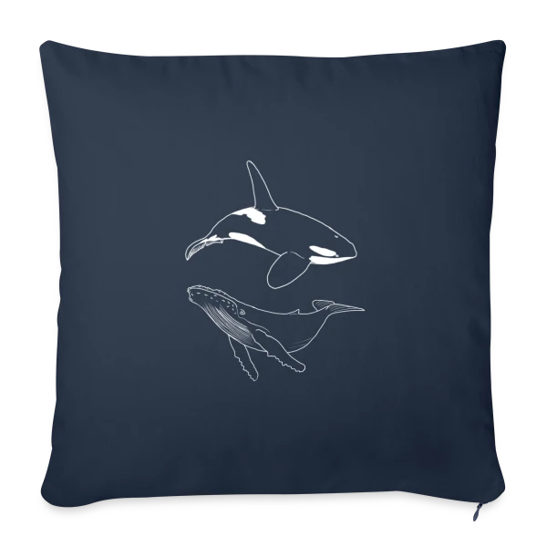 Vagues de l'Océan sur Housse de coussin décorative 45 x 45 cm