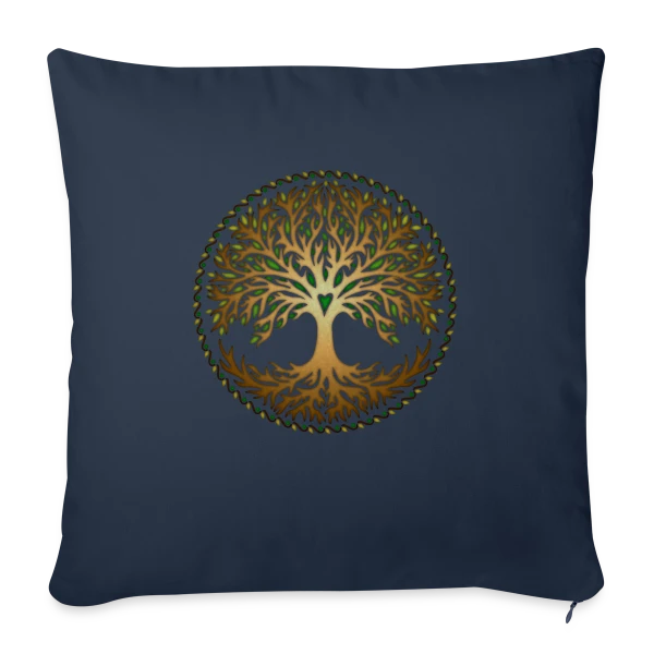 Yggdrasil: Arbre de Vie Celtique & Nordique sur Housse de coussin décorative 45 x 45 cm