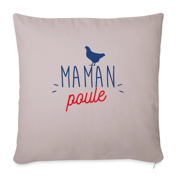 Maman Poule : L'Amour Protecteur d'une Mère sur Housse de coussin décorative 45 x 45 cm