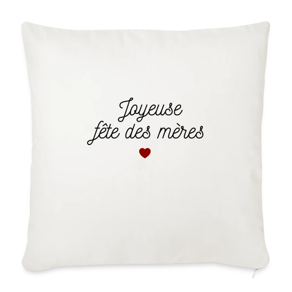 Maman Chérie : Joyeuse Fête des Mères sur Housse de coussin décorative 45 x 45 cm