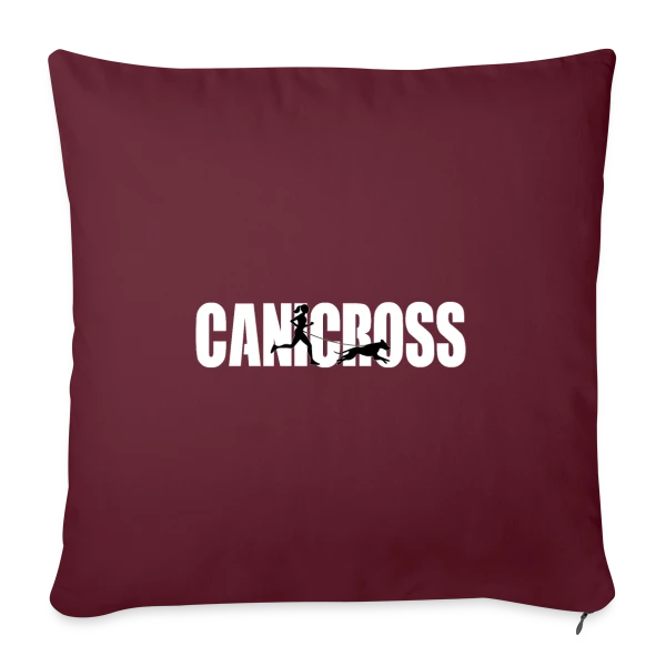 Canicross Passion sur Housse de coussin décorative 45 x 45 cm