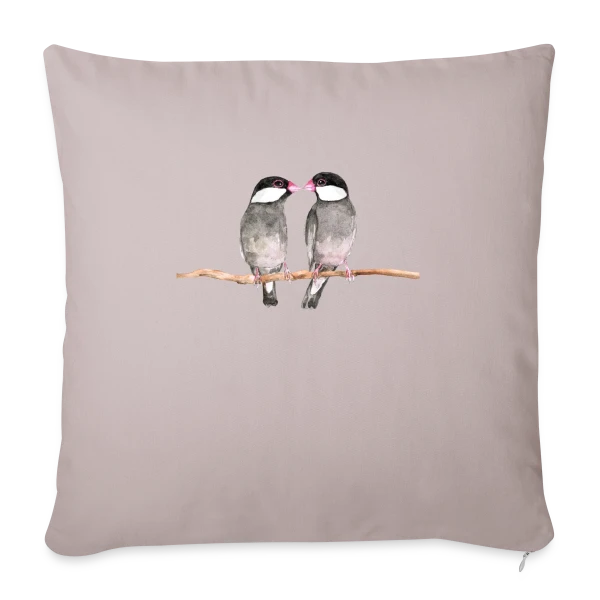 Couple de Diamants Mandarins sur Housse de coussin décorative 45 x 45 cm