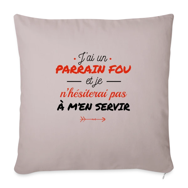 Mon Parrain Dément sur Housse de coussin décorative 45 x 45 cm