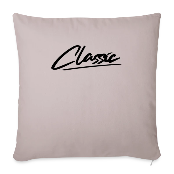 Typographie "Classic" Élégante sur Housse de coussin décorative 45 x 45 cm